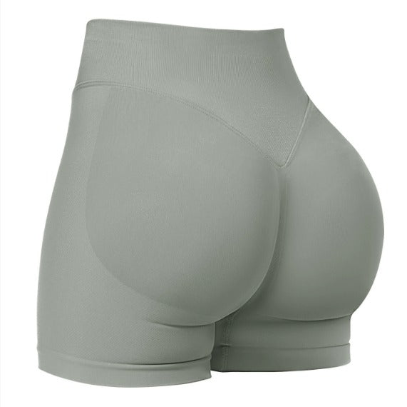 High Waist Seamless Quick-Dry Yoga Shorts