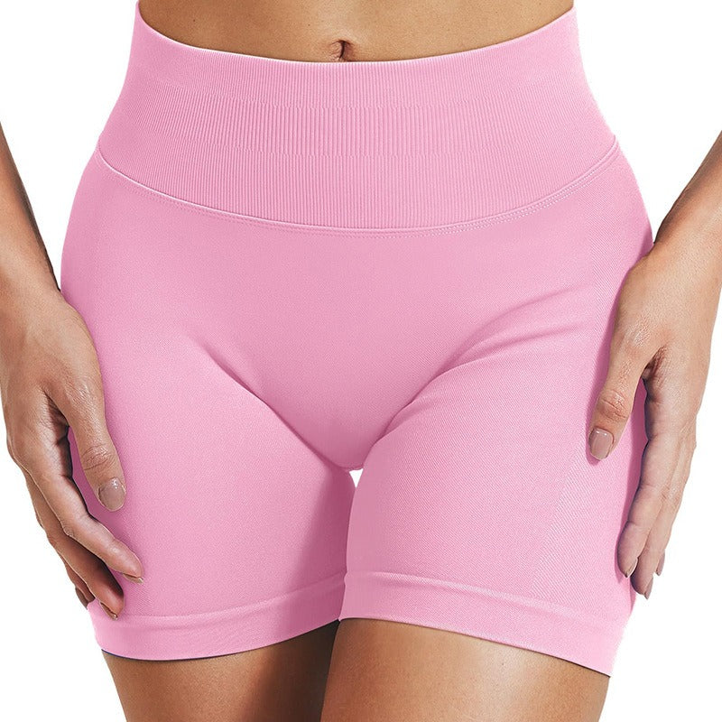 High Waist Seamless Quick-Dry Yoga Shorts