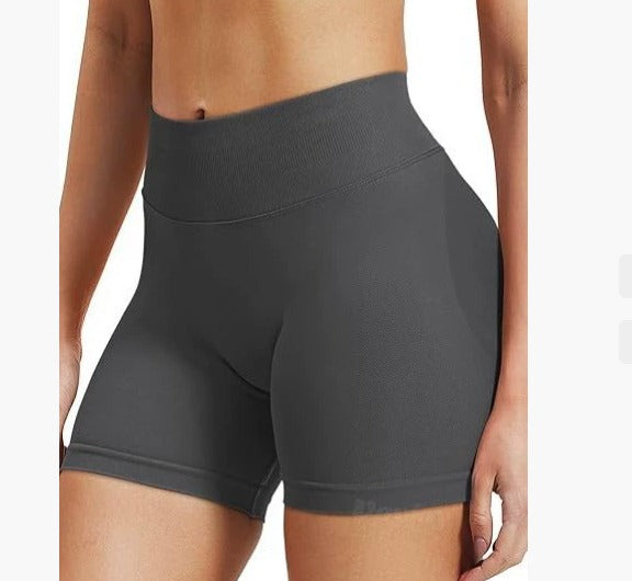 High Waist Seamless Quick-Dry Yoga Shorts