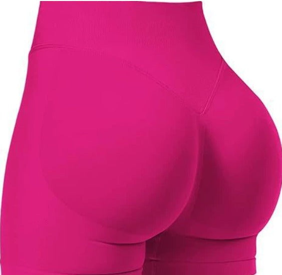 High Waist Seamless Quick-Dry Yoga Shorts