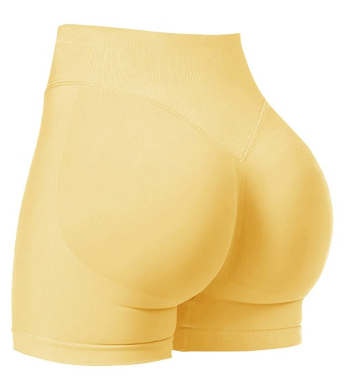 High Waist Seamless Quick-Dry Yoga Shorts
