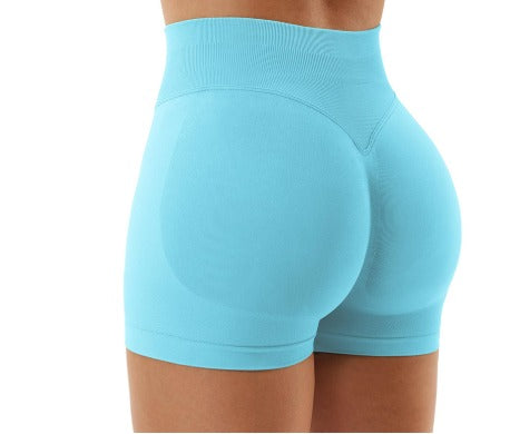 High Waist Seamless Quick-Dry Yoga Shorts