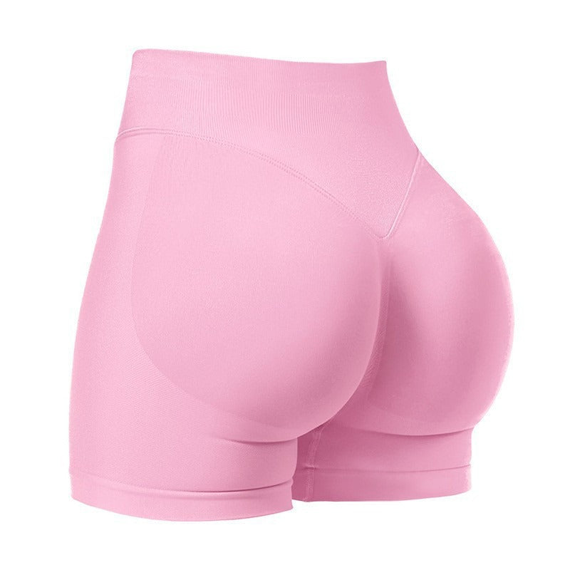 High Waist Seamless Quick-Dry Yoga Shorts